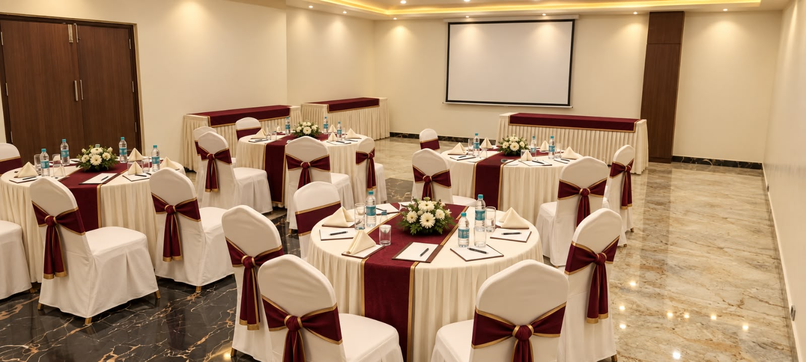 Board Room 2 meeting setup at Hotel Preethi International, Mysuru